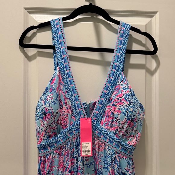 Lilly Pulitzer Blue and Pink Floral Dress 🆕 - Picture 4 of 7
